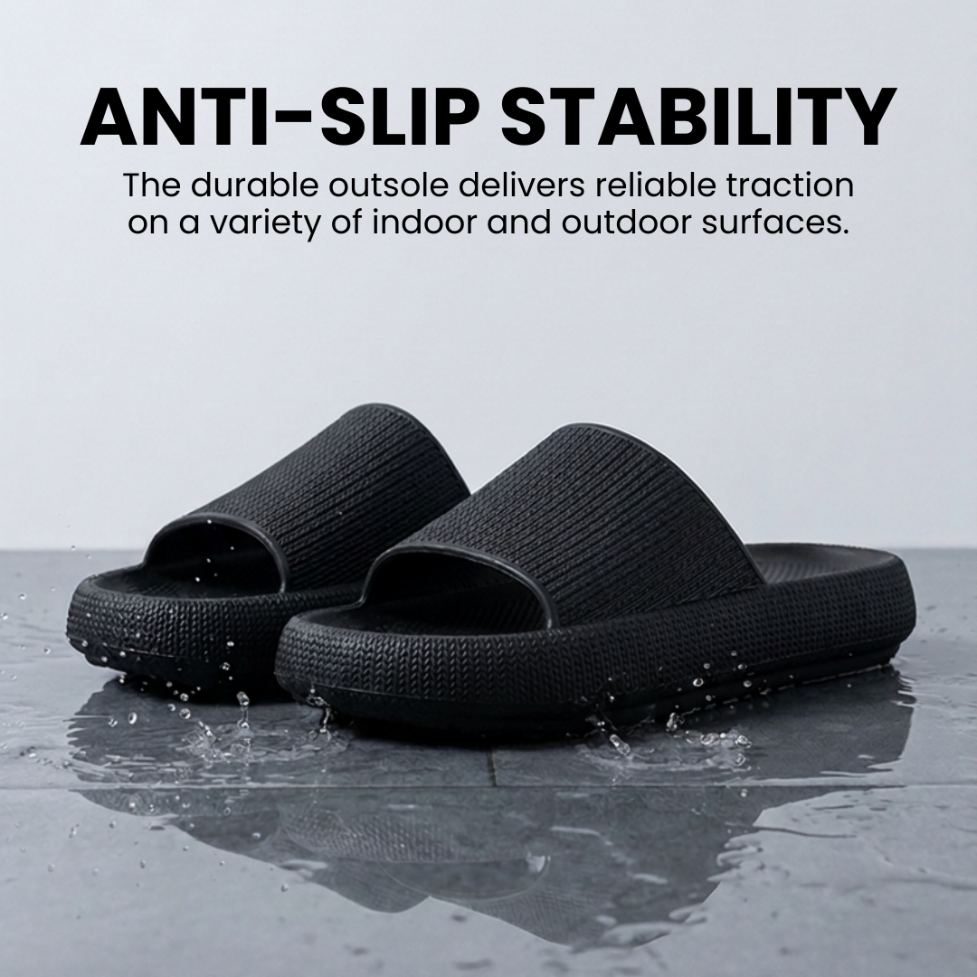 Comfy Cloud Slides - Cloud-Like Cushioning & Arch Support (Unisex)