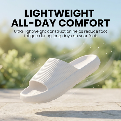 Comfy Cloud Slides - Cloud-Like Cushioning & Arch Support (Unisex)