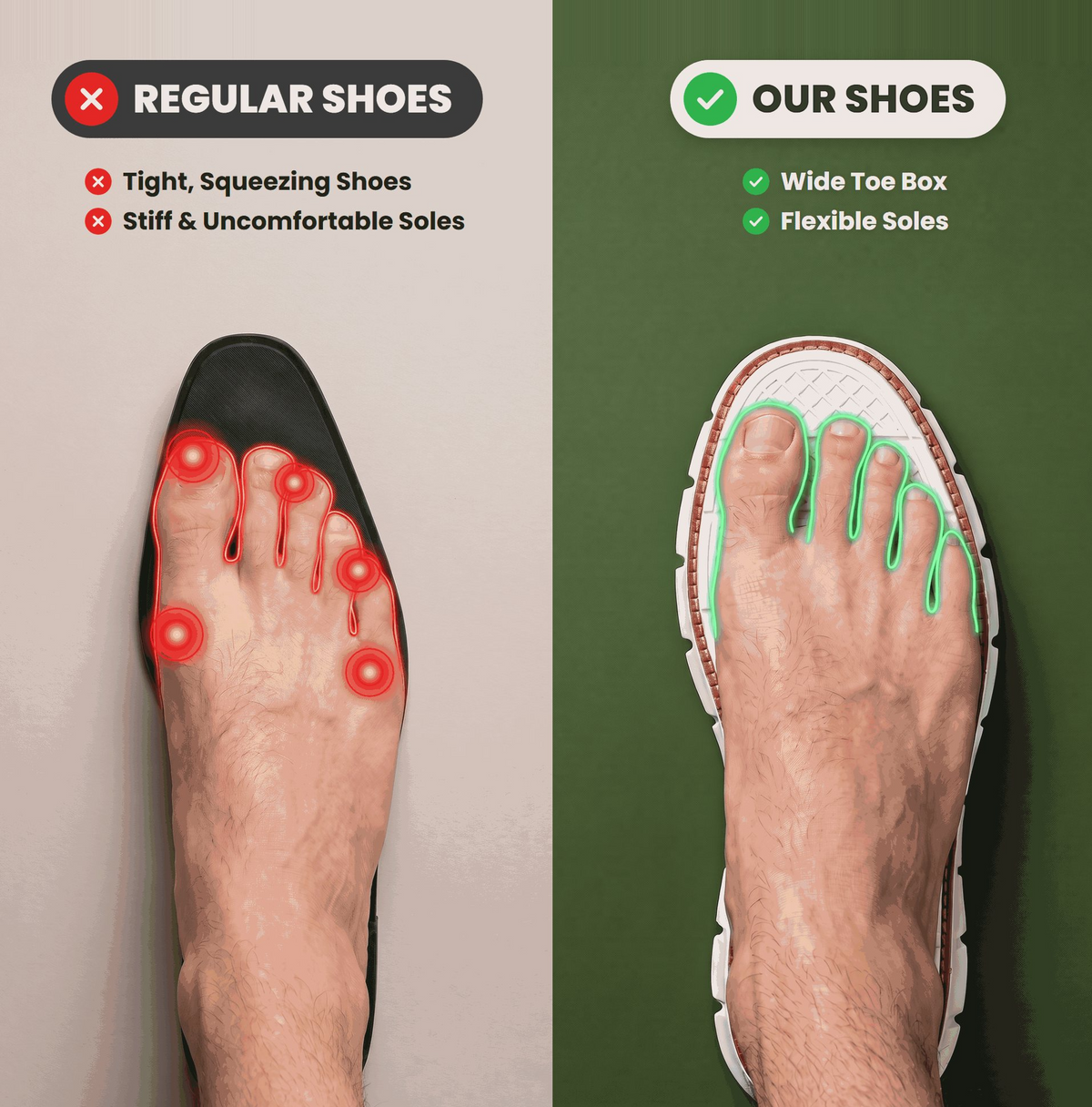 Ultra Comfy - Healthy and Supportive Walking Shoes